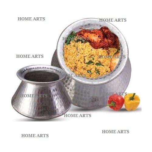 Premium Quality Aluminium Hammered Cooking Pot Different Sizes Round Shape Food Cooking Pot From India