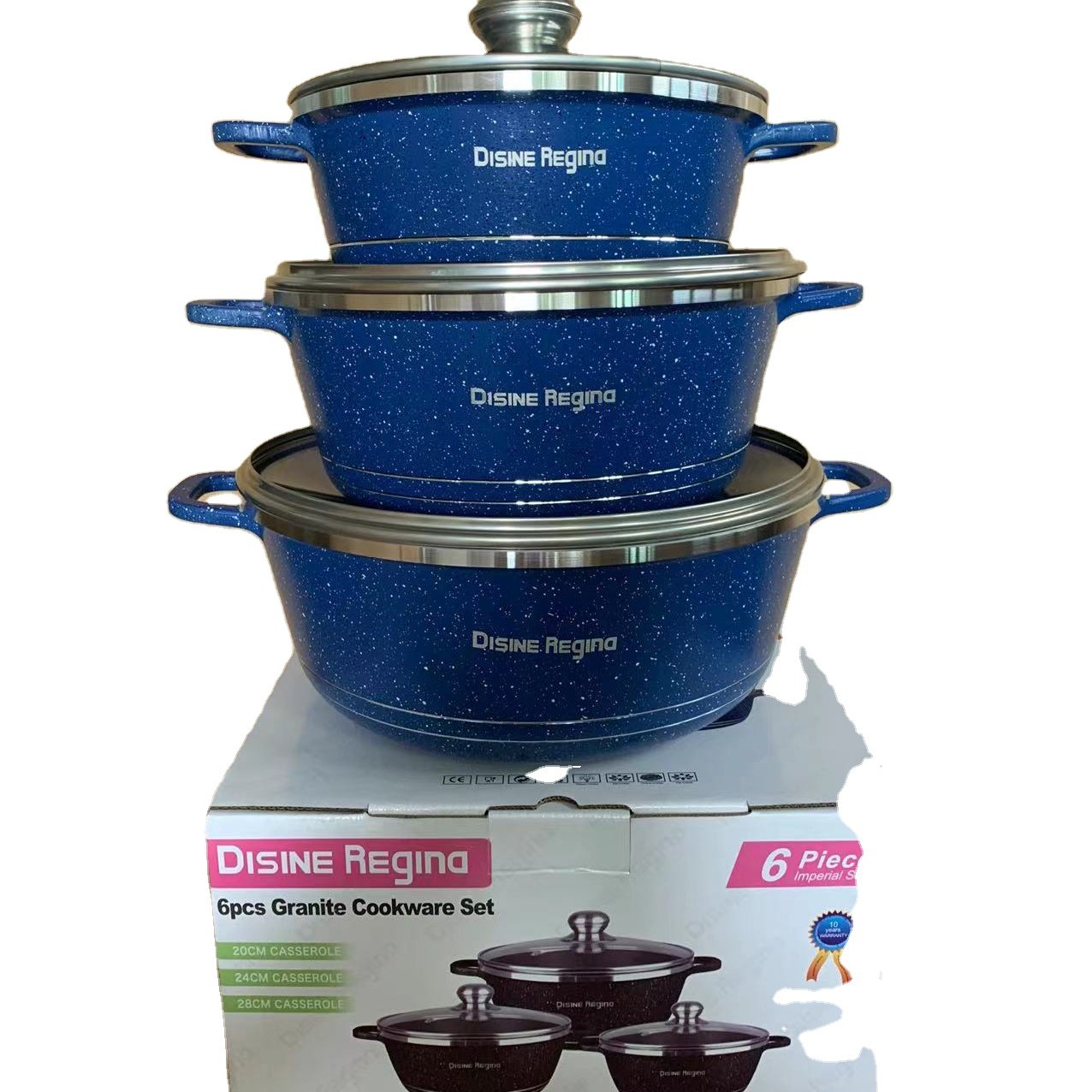 Household Detachable Handle Cookware Set Europe 6pieces Kitchen Accessories Set Cookware