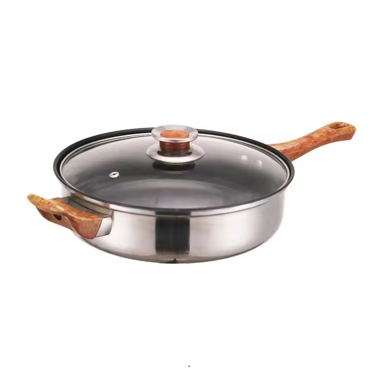 Factory price Customized 12pcs kitchen ware casserole&saucepan 3L kettle frying pot stainless steel cooking pot cookware set