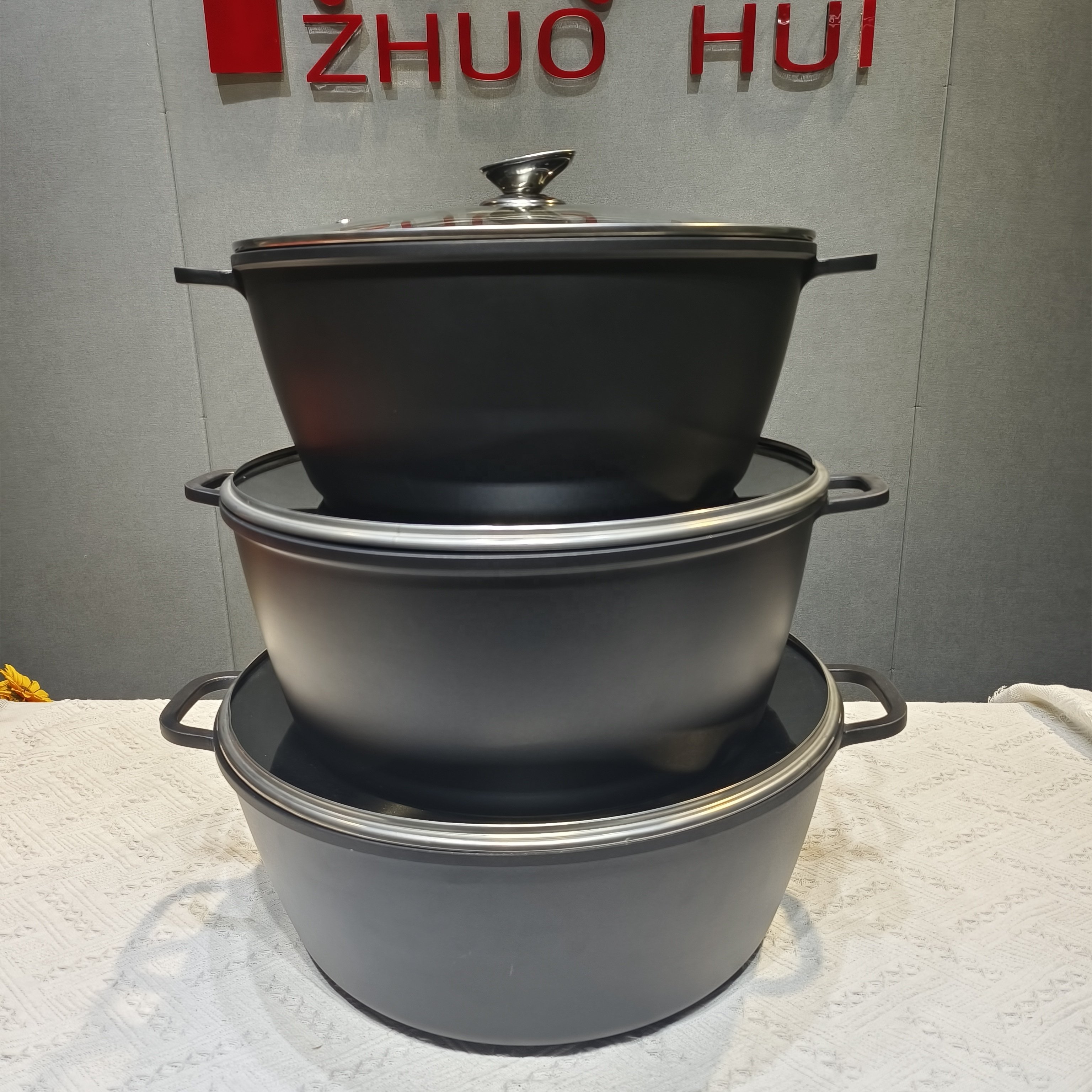 Newest Hot Sale Straight Cut 6 Pcs Edenberg Cookware Set Durable Made In Cookware Use