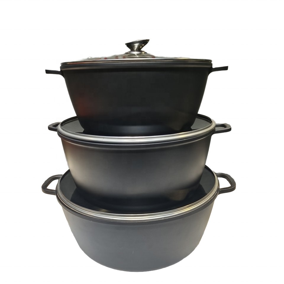 Newest Hot Sale Straight Cut 6 Pcs Edenberg Cookware Set Durable Made In Cookware Use