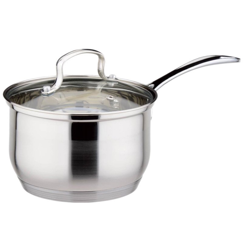 PELITA Saucepan Non Stick Stainless Steel Saucepan Non Stick Cooking Saucepan Set 12pcs Stainless Steel Cookware Sets