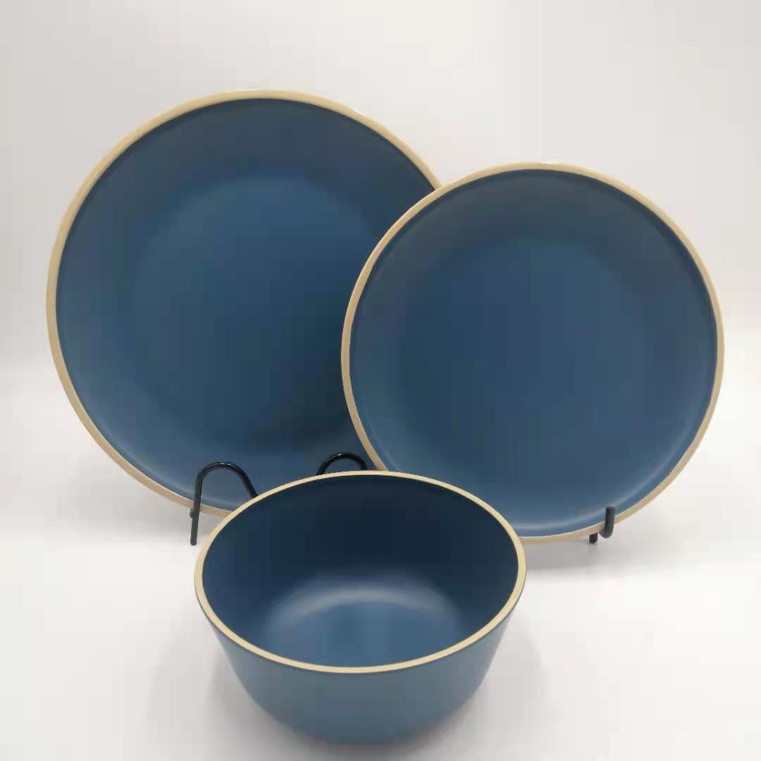 12 pcs Melamine Dinnerware Set Melamine Tableware custom printing melamine dinner set dishwasher safe