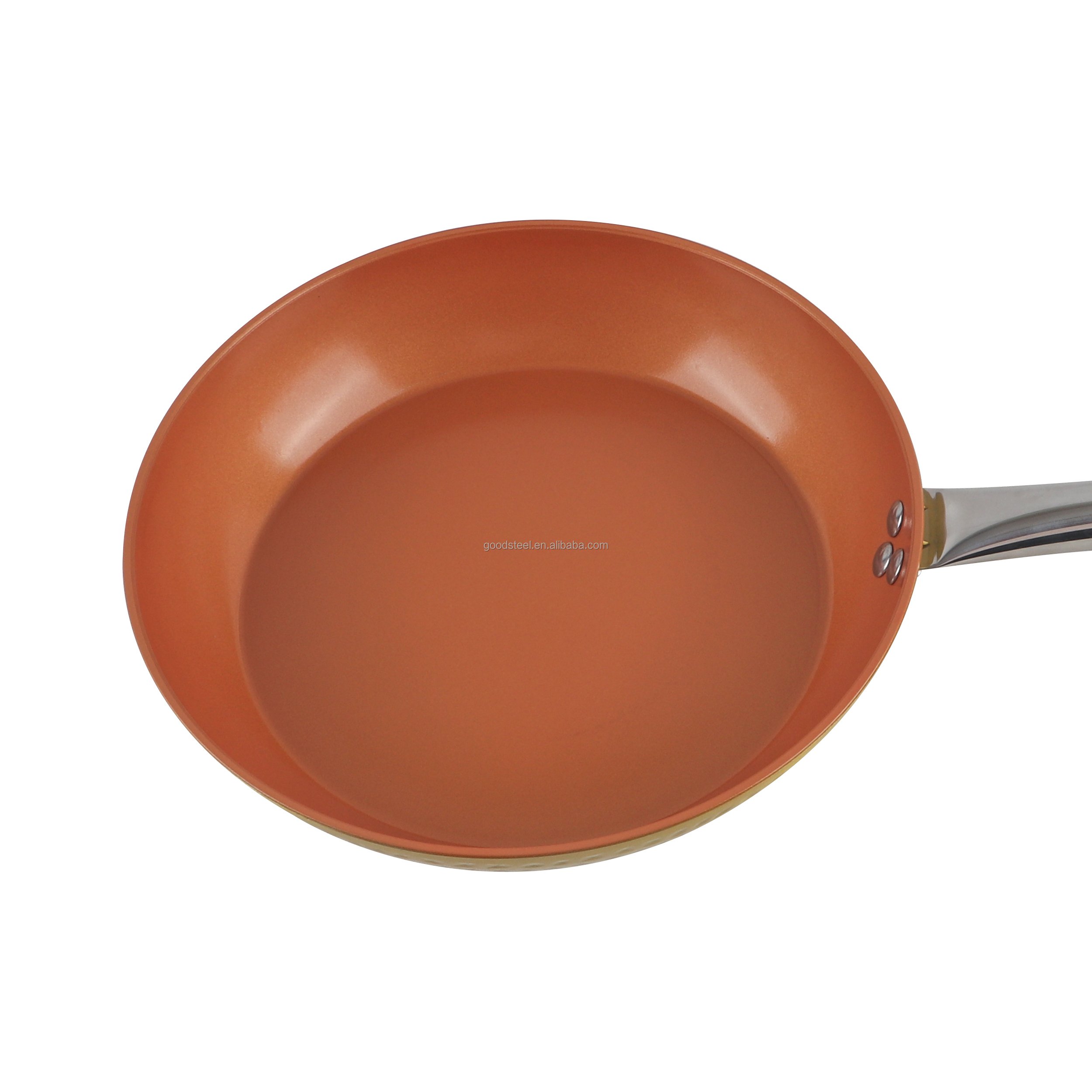 Luxury Copper Ceramic Nonstick Forged Aluminum Cookware Set Golden Hammered Pots Pans Stainless Steel Steamer Metal Glass