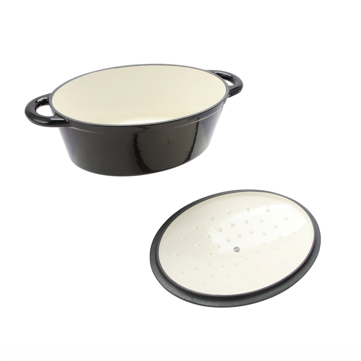 Home Cookwaresets Customized logo Oval Cast Iron Cookware Set