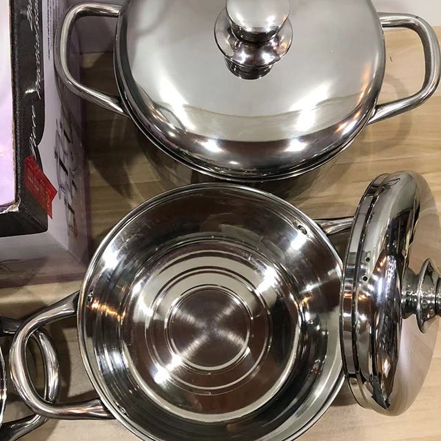 20/22/24/26cm Stainless Steel Pot Handle Set Cookware Set , Milk Pot, Stainless Steel Soup Pot Set of 4 Cooking Pot Sets