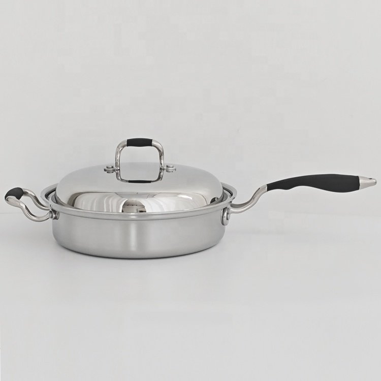 OEM 3Ply 12pcs Stainless Steel Cookware set waterless greaseless cookware set for Home Kitchen Cooking