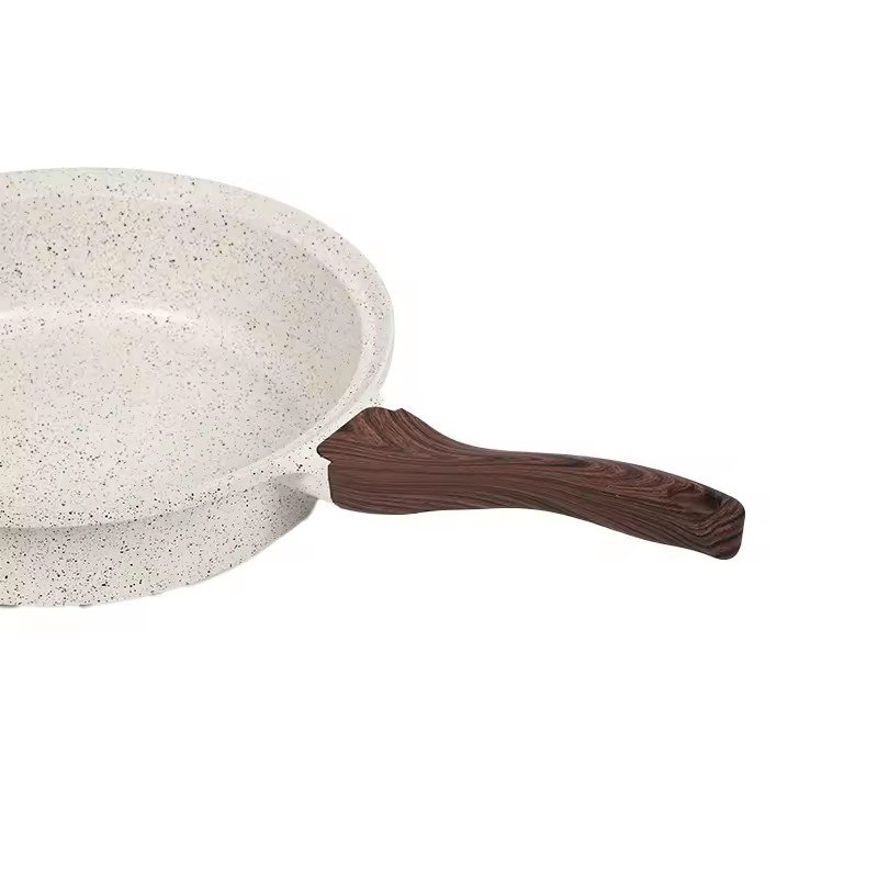 10pcs Granite Coating Cookware Set Aluminium Non-Stick Casserole Frying Pan With Wooden Handle