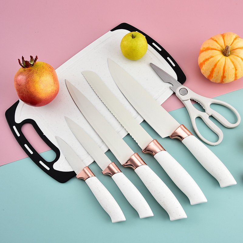 Dinnerware Sets 19-piece Set Of Silica Gel Kitchen Utensil Set With Wooden Handle And Cuttings Board Storage Bucket Kitchen Gadg