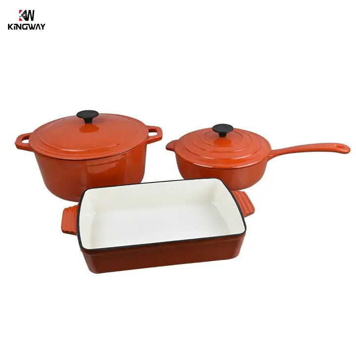 Manufacturer cast iron cookware set casserole