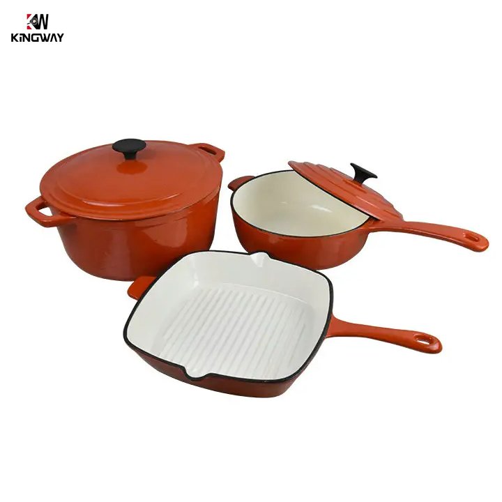 Manufacturer cast iron cookware set casserole