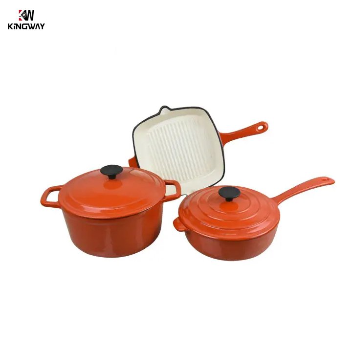 Manufacturer cast iron cookware set casserole