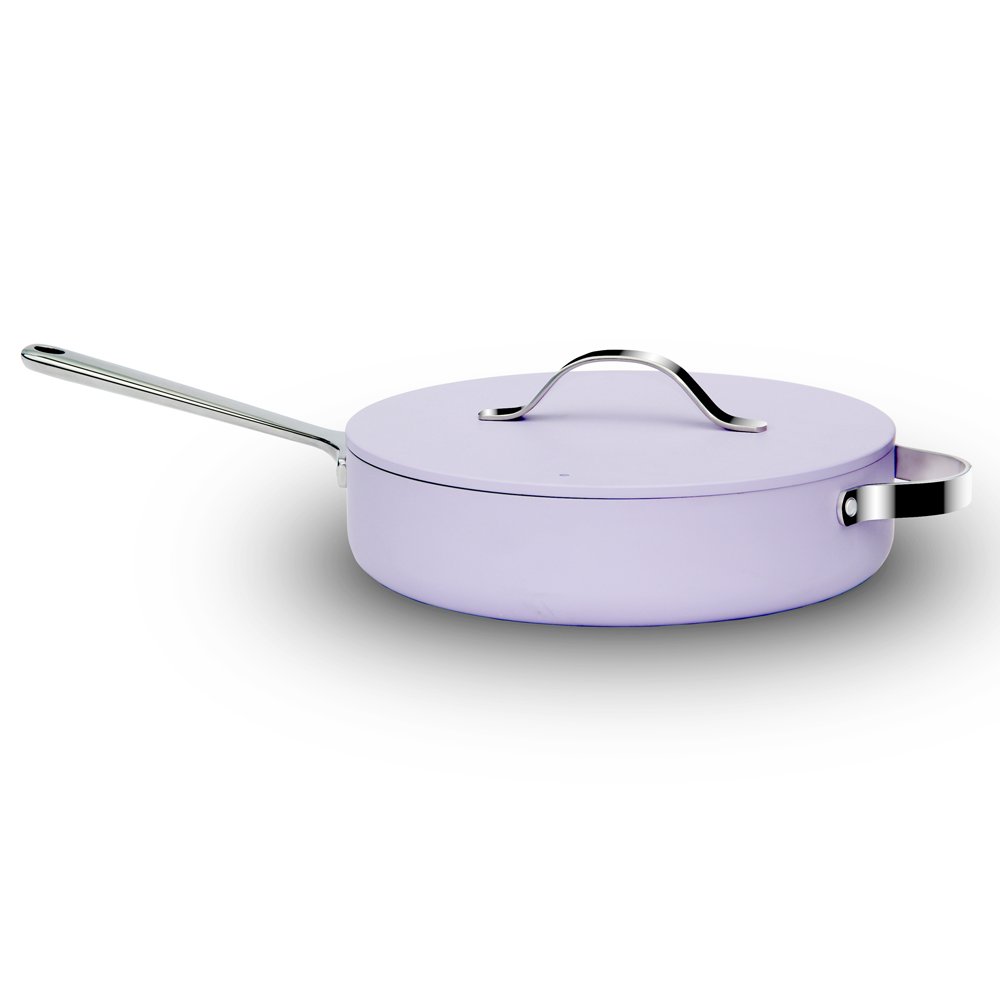 High Quality Aluminium Kitchenware Sets Ceramic Non Stick Coating Purple Color With Stainless Steel Handle non stick cookware