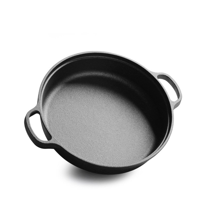 wholesale 2024 Hot Selling Kitchenware pot 25/28/30/33/35 CM Round Non Stick Frying Kitchen Pan Cookware Cast Iron Skillet
