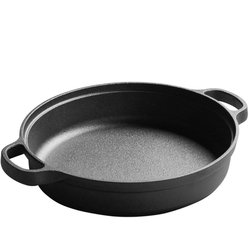 wholesale 2024 Hot Selling Kitchenware pot 25/28/30/33/35 CM Round Non Stick Frying Kitchen Pan Cookware Cast Iron Skillet