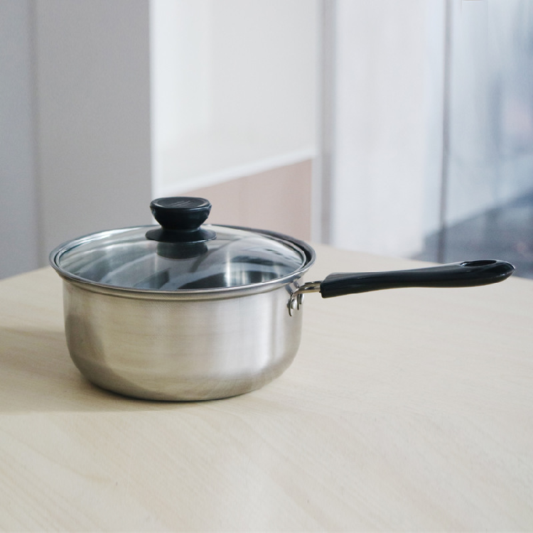 Stainless Steel Milk Pan Soup Pot Set 6 Pieces Kitchenware Gift Set for cooking pots cookware set with Potassium Chlorate