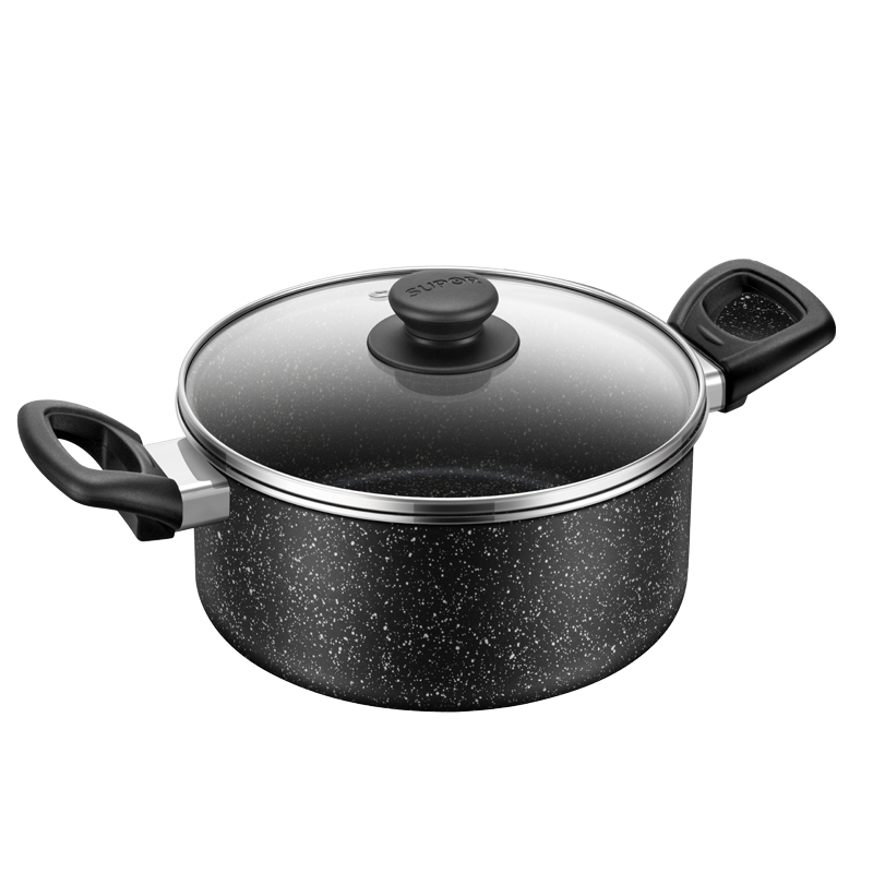 Fashion Light Oil Less Smoke Universal Magnetic Pot Set Sell Well New Type Light Luxury Custom Made Cookware Sets Modern 1pcs