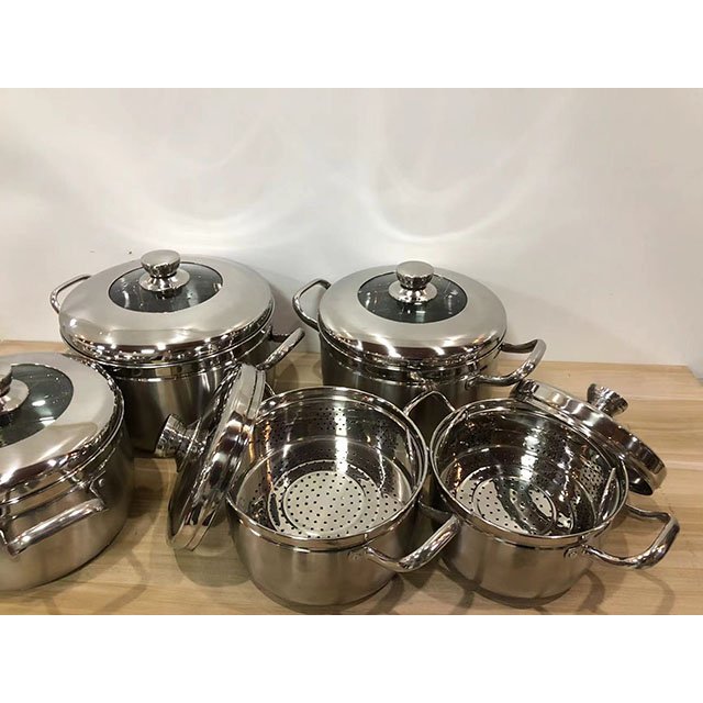 Stainless Steel Pot Handle Set Cookware Set , Milk Pot, Stainless Steel Soup Pot Set of 5 Cooking Pot Sets