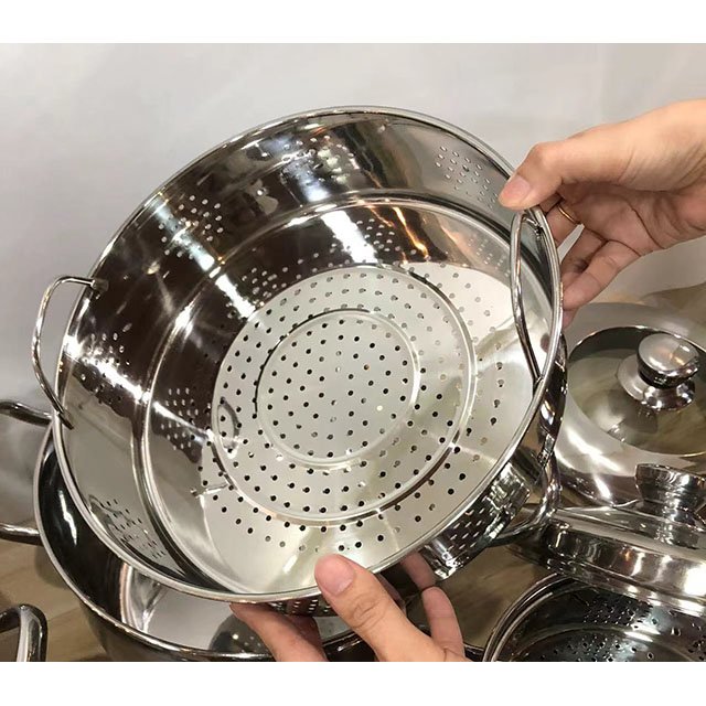 Stainless Steel Pot Handle Set Cookware Set , Milk Pot, Stainless Steel Soup Pot Set of 5 Cooking Pot Sets