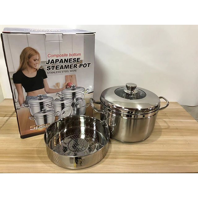 Stainless Steel Pot Handle Set Cookware Set , Milk Pot, Stainless Steel Soup Pot Set of 5 Cooking Pot Sets