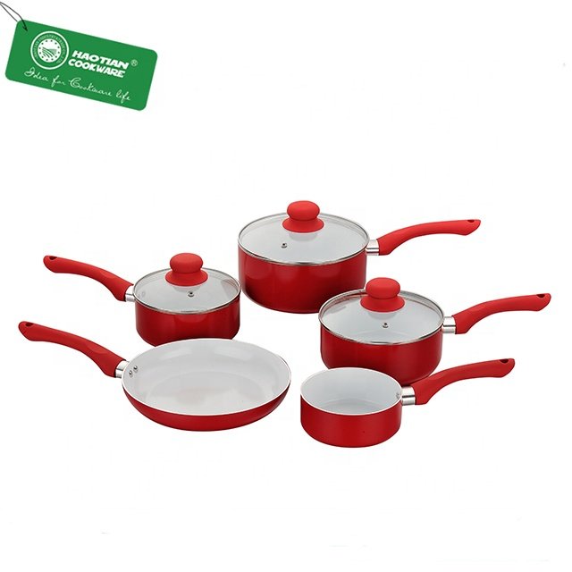 Kitchen sauce pans Aluminum Ceramic Cookware Set milk pans