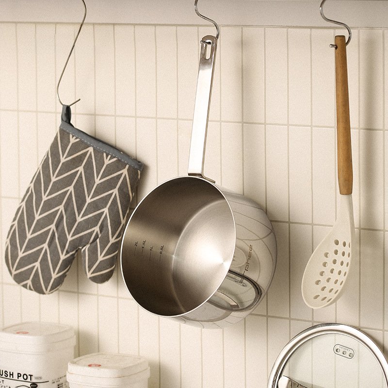 Home And Kitchen Cookware Set Ceramic Coating Noodle Soup Pot Milk Boiler Pot Triply Stainless Steel Saucepans