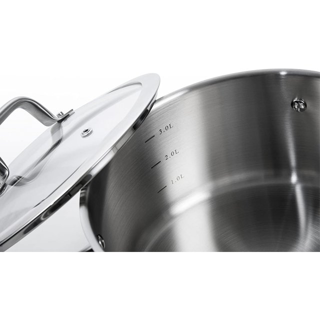 stainless steel pot with a steam kitchen housewares cookware set for kitchenware