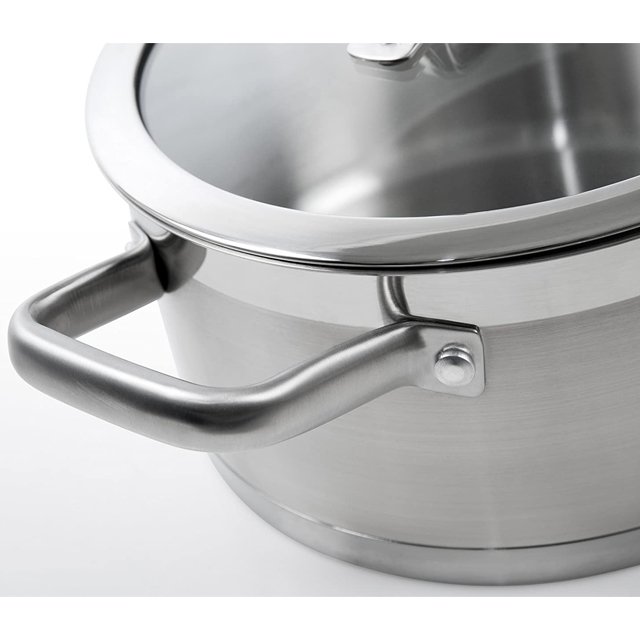 stainless steel pot with a steam kitchen housewares cookware set for kitchenware