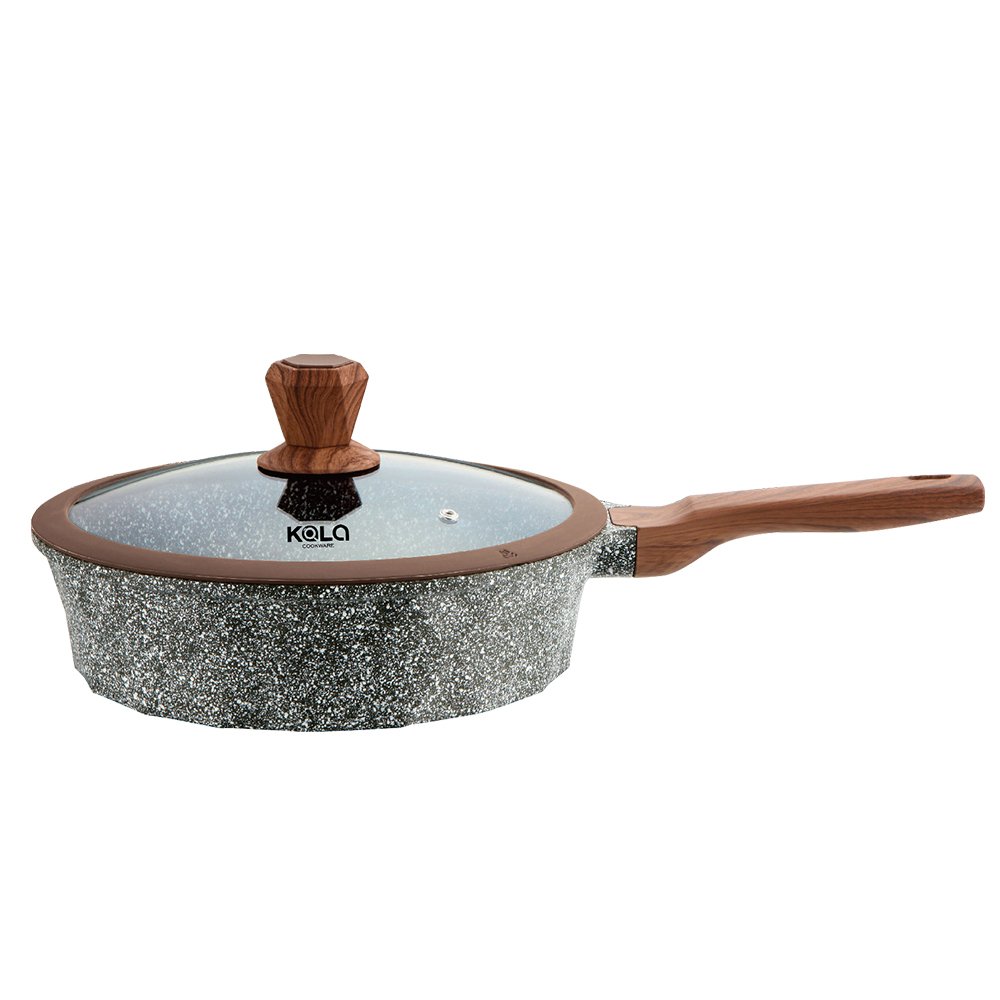 Good Selling Granite Cookware Set Non-Stick Induction Bottom Frying Pan and Cooking Pots Household Utensils Marble Pan Set