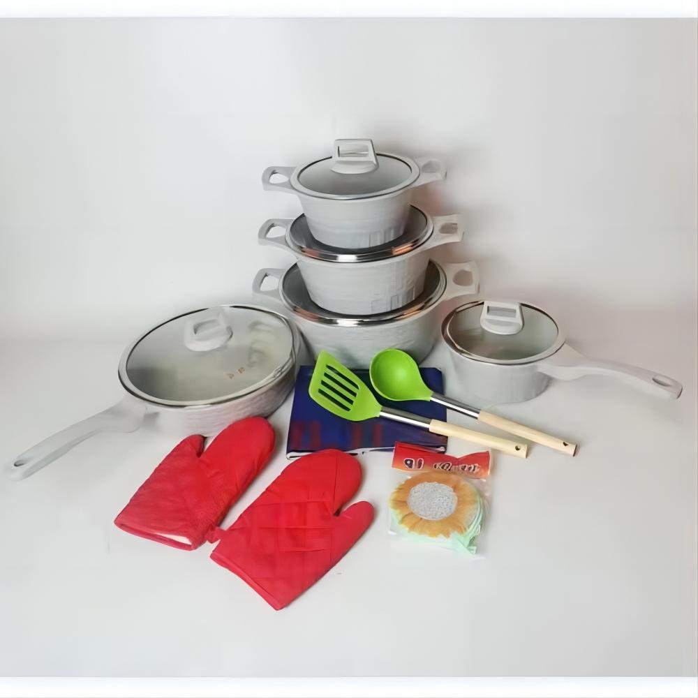 good price of kitchen 16pcs cookware sets ware non stick cookware set cooking pots and pans non stick