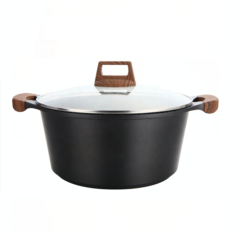 Phisma Top Selling Die Cast Aluminum Kitchen Supplies Granite Coating Cookware Set Non Stick Aluminium Cooking Pots Wholesale