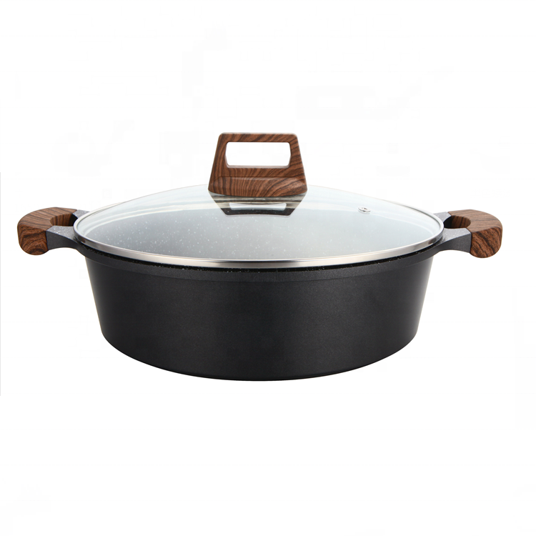 Phisma Top Selling Die Cast Aluminum Kitchen Supplies Granite Coating Cookware Set Non Stick Aluminium Cooking Pots Wholesale