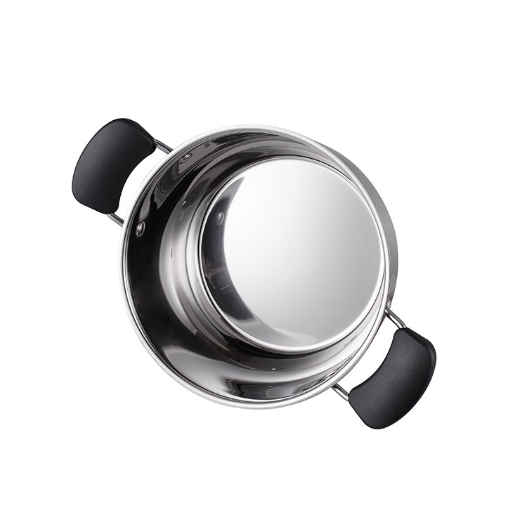 High quality professional cooking kitchenware Stainless Steel soup & stock pots 10 piece with colorful glass lid cookware sets