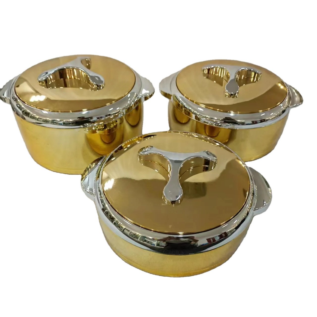 Stocked ABS+Stainless Steel gift set kitchen 1.5L+2L+2.5L food warmer set casserole