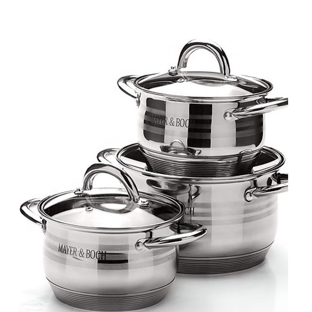 wholesale zebra cookware set stainless steel