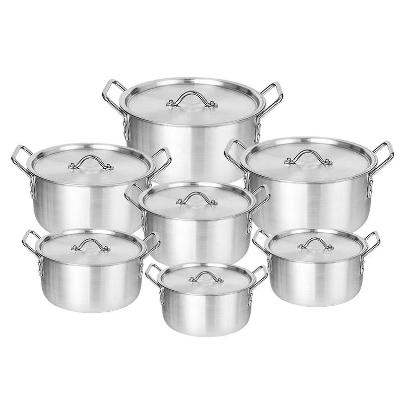 Household 7pcs aluminium Pot Set Luxury soup pot cookware sets