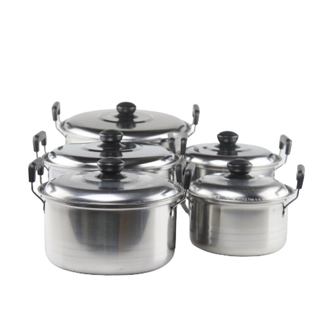 10pcs hot sales stainless steel cookware set cooking soup pot set Induction Stock Pot casseroles