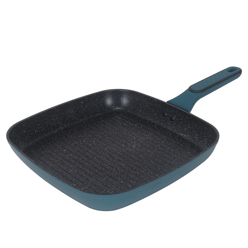 Forged Soft Touch Handle Kitchenware Set Cooking Pots And Pans Marble Coated Non Stick Aluminium Cookware