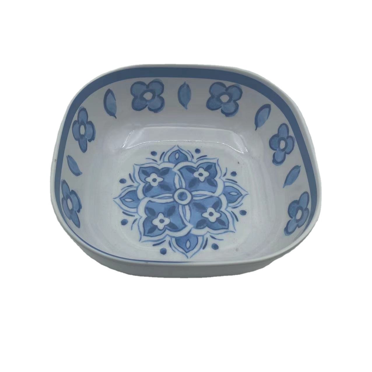 12 pcs melamine dinner set square dinnerware melamine tableware OEM service melamine dinnerware for 4 people