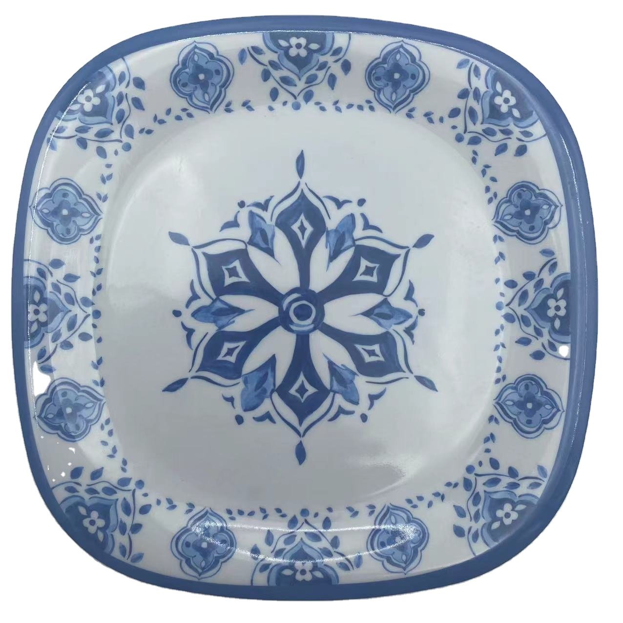 12 pcs melamine dinner set square dinnerware melamine tableware OEM service melamine dinnerware for 4 people