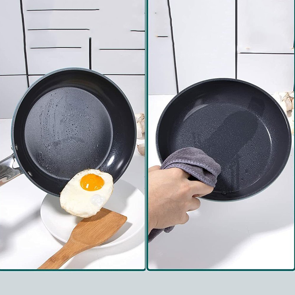 high qualtity 7pcs forged aluminium cooking Pots and Pans stainless steel handle nonstick cookware sets