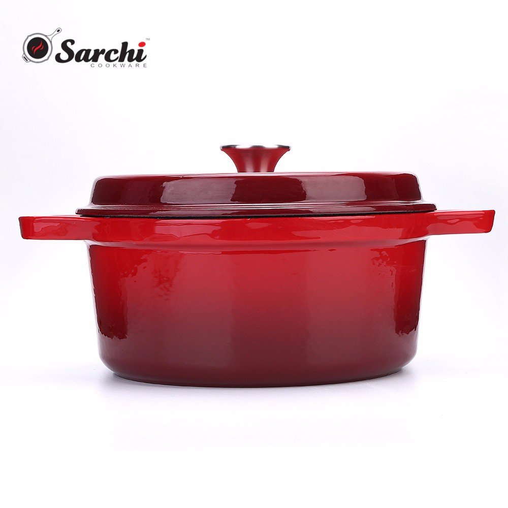 3 Pieces Enameled Cast Iron Cookware Set