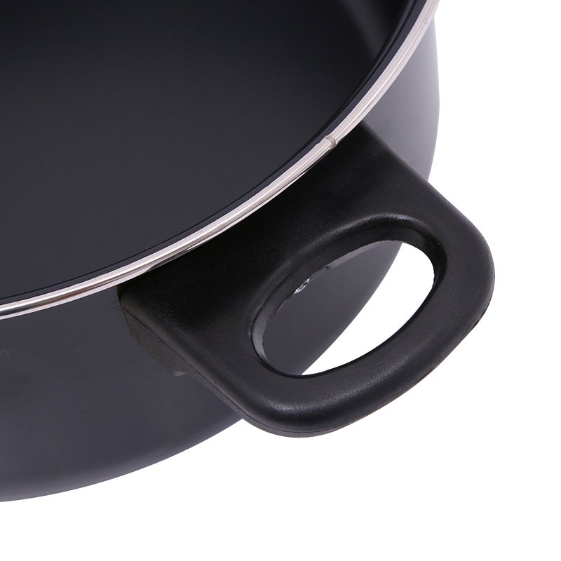 Competitive 7pcs carbon steel cookware set pots and pans cheap kitchen non stick kitchen camping cookware sets cooking pot