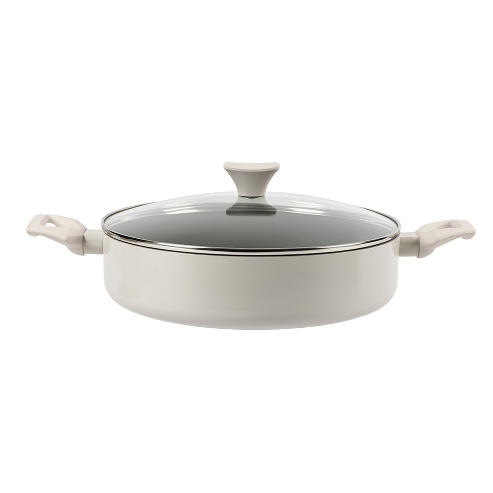 SmartpanSmartpan Casserole Set Ceramic Coating Pressed Cooking Pot Set Electric Cooking Pot Nonstick Cookware Set
