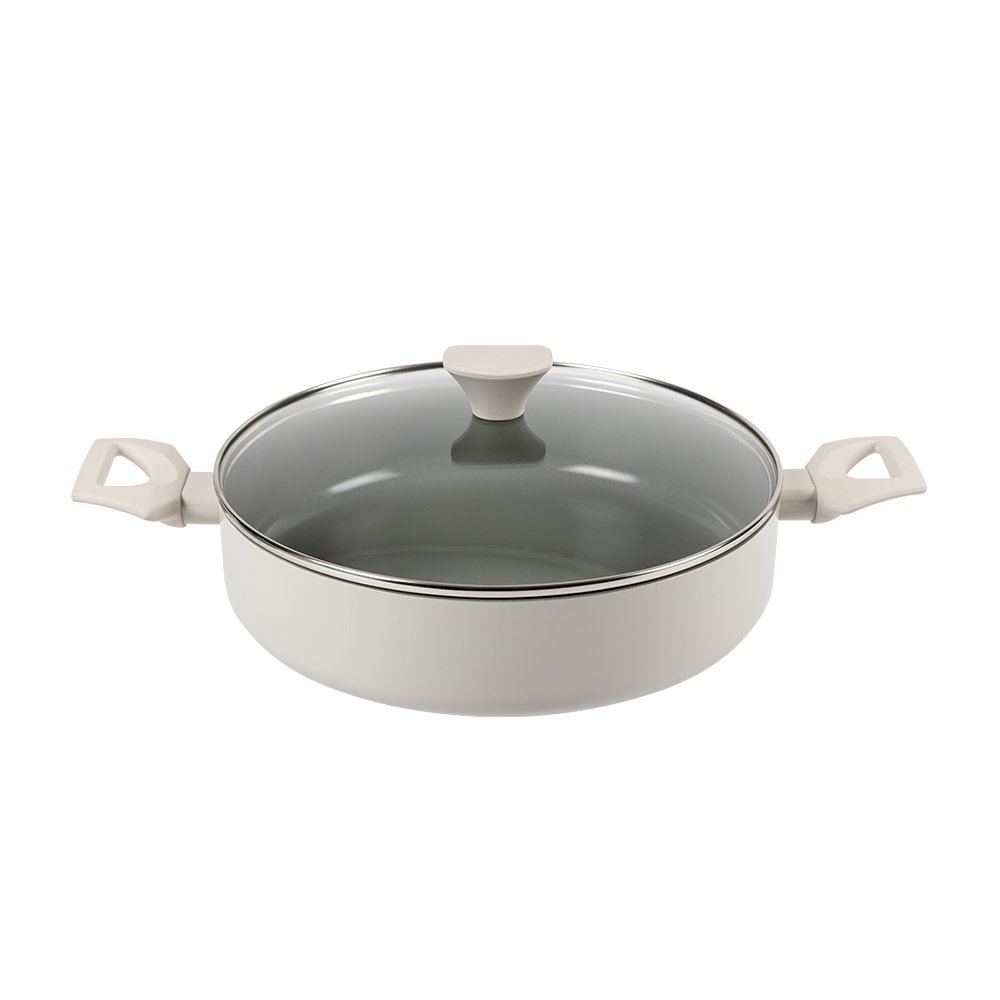 SmartpanSmartpan Casserole Set Ceramic Coating Pressed Cooking Pot Set Electric Cooking Pot Nonstick Cookware Set