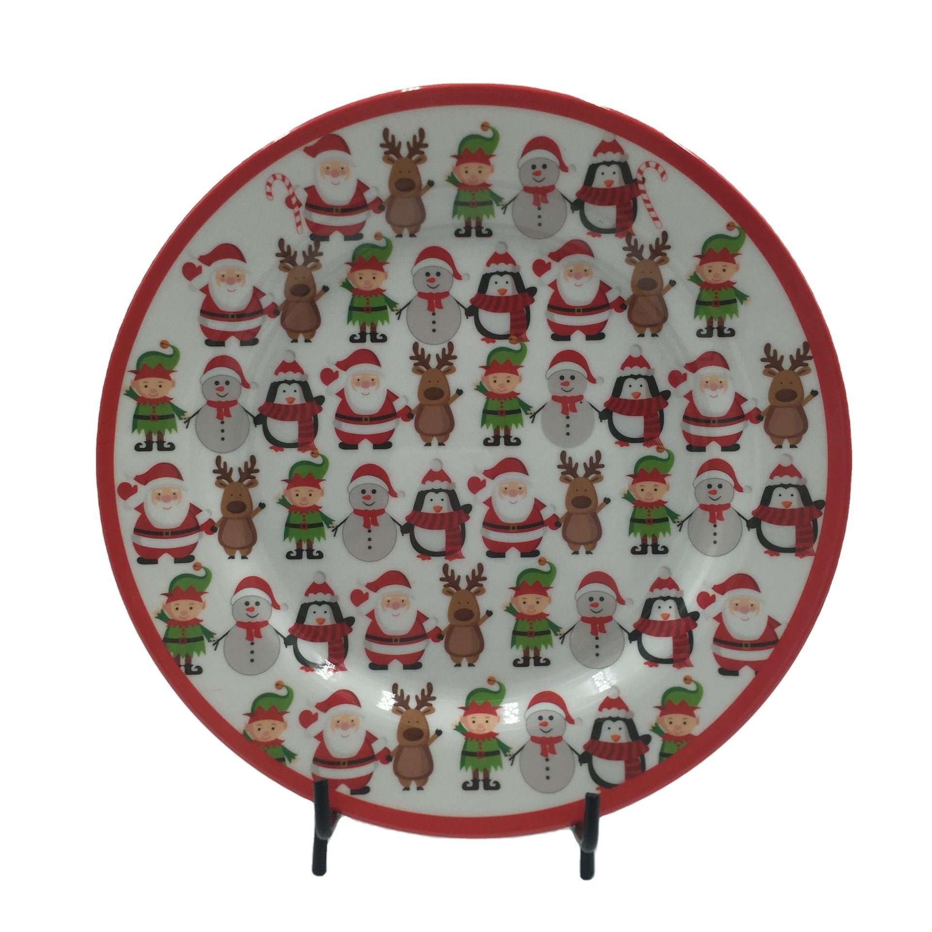 12pcs Christmas Melamine Dinner Set Wholesale High Quality Melamine tableware Western Customized melamine cookware sets