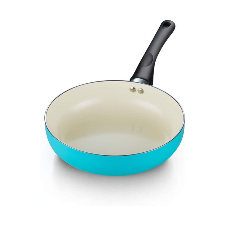 Yongkang factory OEM Ceramic Nonstick Granite Induction Kitchen Cooking Cookware Sets 10 Pcs Pots and Pans Set with Frying Pans