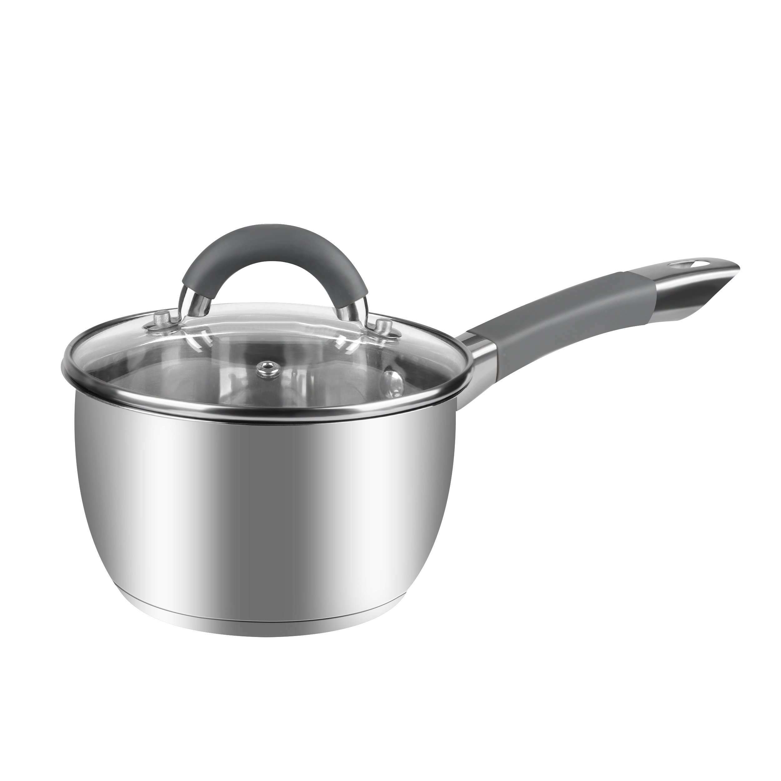Heat Resistant Handles 8pcs Stainless Steel Kitchen Cooking Ware Set Cookware