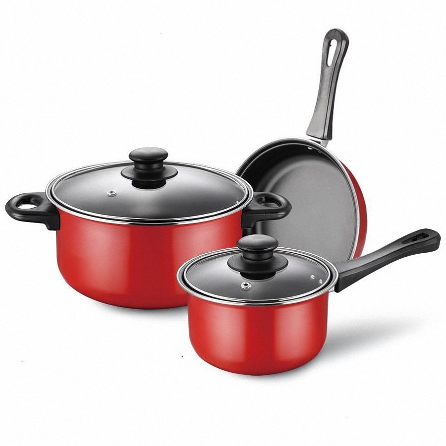 10Pcs Non Stick Kitchen Cookware Set pots and pans non-stick cookware set pans and pots set