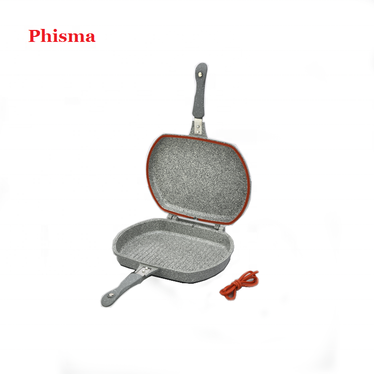 Phisma 14PCS Wholesale Gray Die Cast Aluminum Cookware Sets Granite Coating Aluminium Cooking Pots Cookware Set